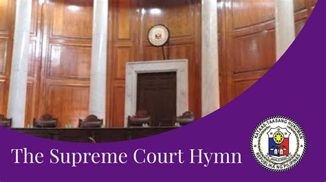 THE SUPREME COURT HYMN 2021 .